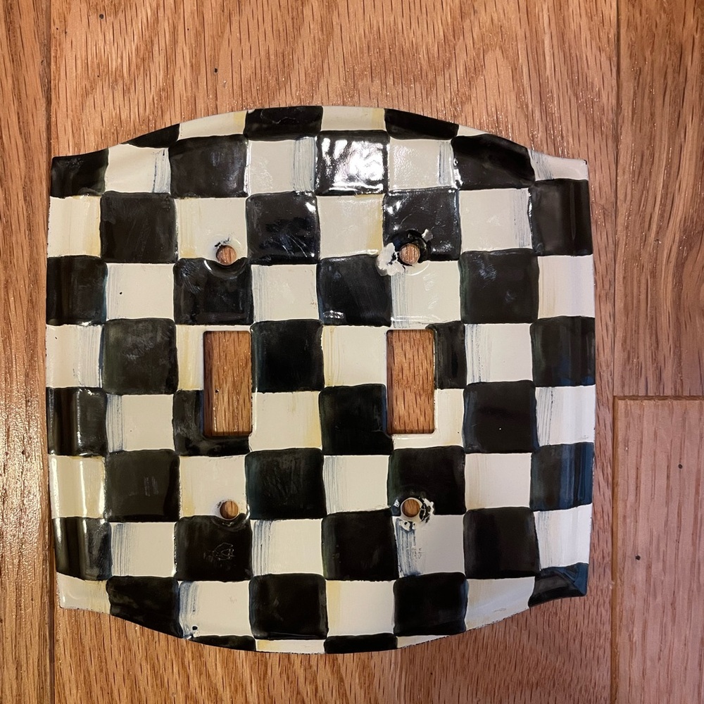 Checkered Light Switch Cover